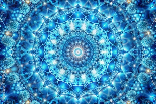 Wallpaper Mural Light Blue Kaleidoscope: Abstract Background Stock Footage Torontodigital.ca