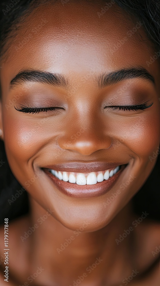 Radiant Smile: A Close-up Beauty Portrait Radiant Smile: A Close-up Beauty Portrait