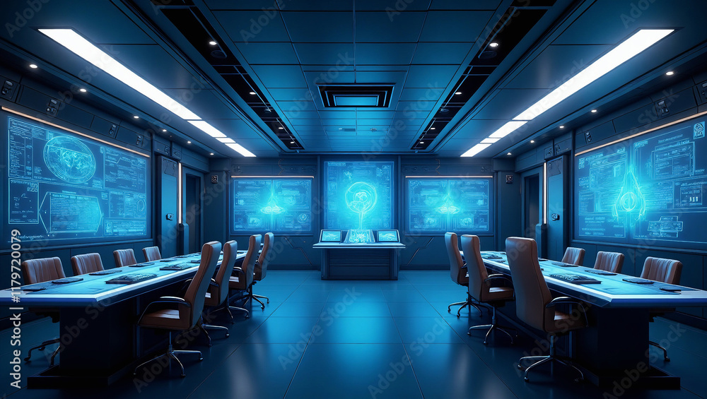 Fototapeta premium Modern Command Center