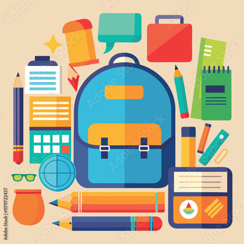 School Concept Vector Illustration
