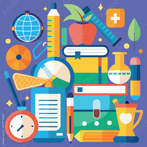 School Concept Vector Illustration
