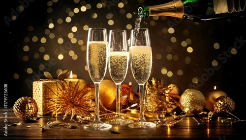 Celebratory champagne toast festive party event photography luxurious setting close-up joyful moments