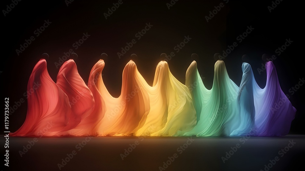 Silhouetted dancers in vibrant hues, dynamic movement captured against a backdrop of swirling colors, evoking energy and creativity. Silhouetted dancers in vibrant hues, dynamic movement captured against a backdrop of swirling colors, evoking energy and creativity.
