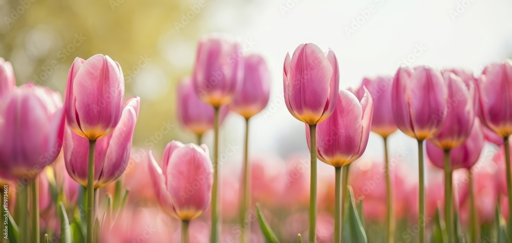 Obraz premium fondo primaveral con flor de tulipán
