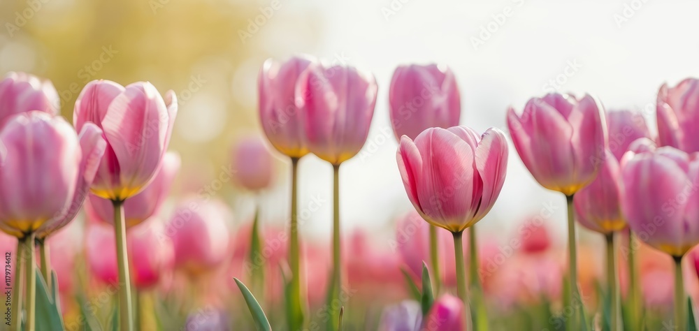 Fototapeta premium fondo primaveral con flor de tulipán