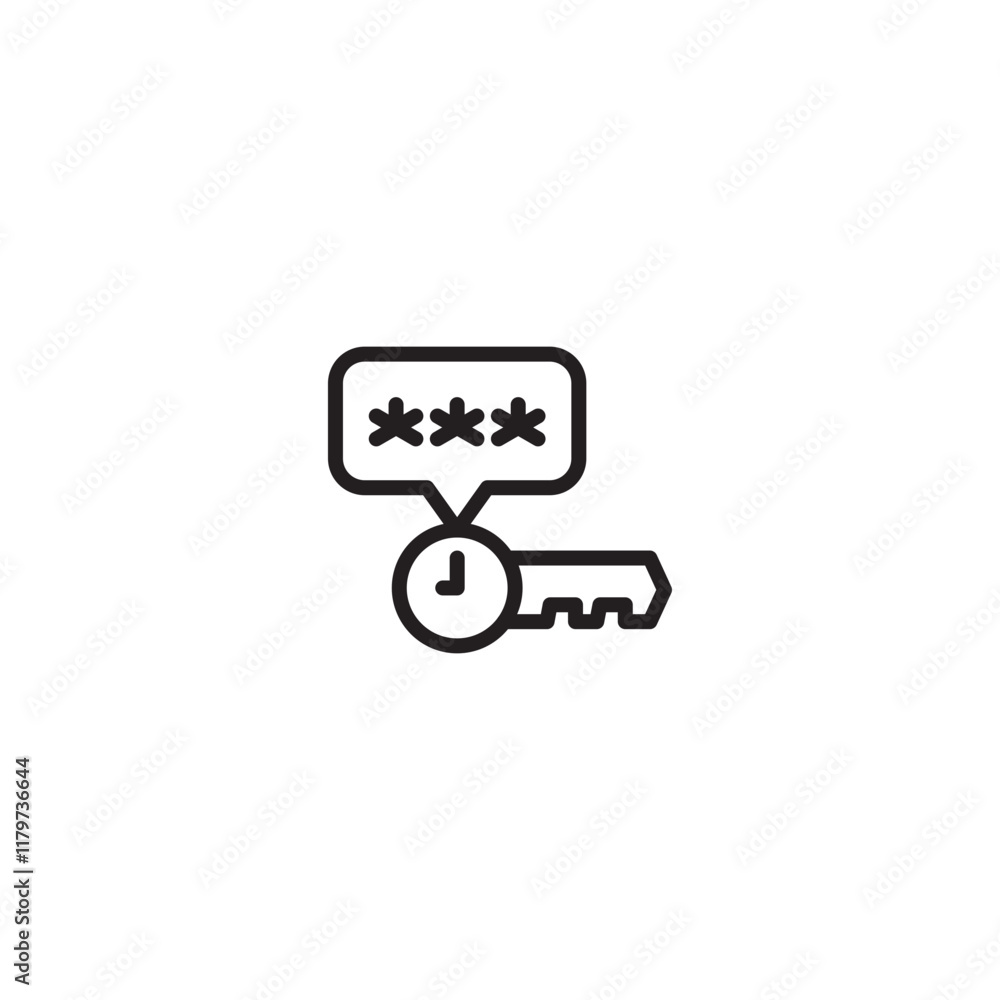 Password key. Key with password and timer. Represents temporary or secure access. Temporary access granted by key. Password and timer included. Password key. Key with password and timer. Represents temporary or secure access. Temporary access granted by key. Password and timer included.