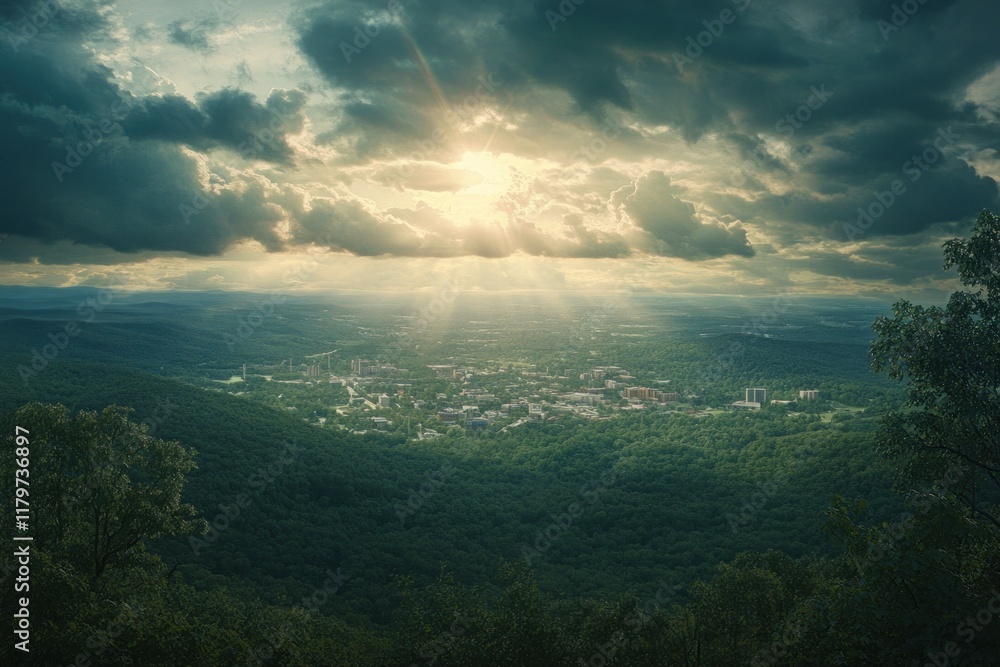 Sunbeams Over Town Sunbeams Over Town