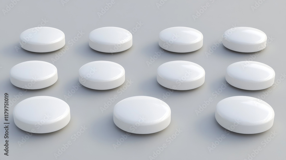 White medical pills and capsules in different views. Vector realistic 3d mockup of pharmaceutical drugs, round tablets and capsules. Set of medicaments, pharmacy remedies for cure and treatment White medical pills and capsules in different views. Vector realistic 3d mockup of pharmaceutical drugs, round tablets and capsules. Set of medicaments, pharmacy remedies for cure and treatment