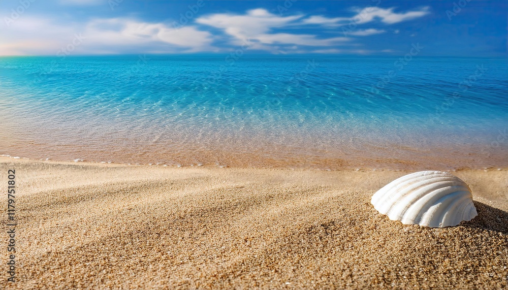 Obraz premium Summer beach with sea