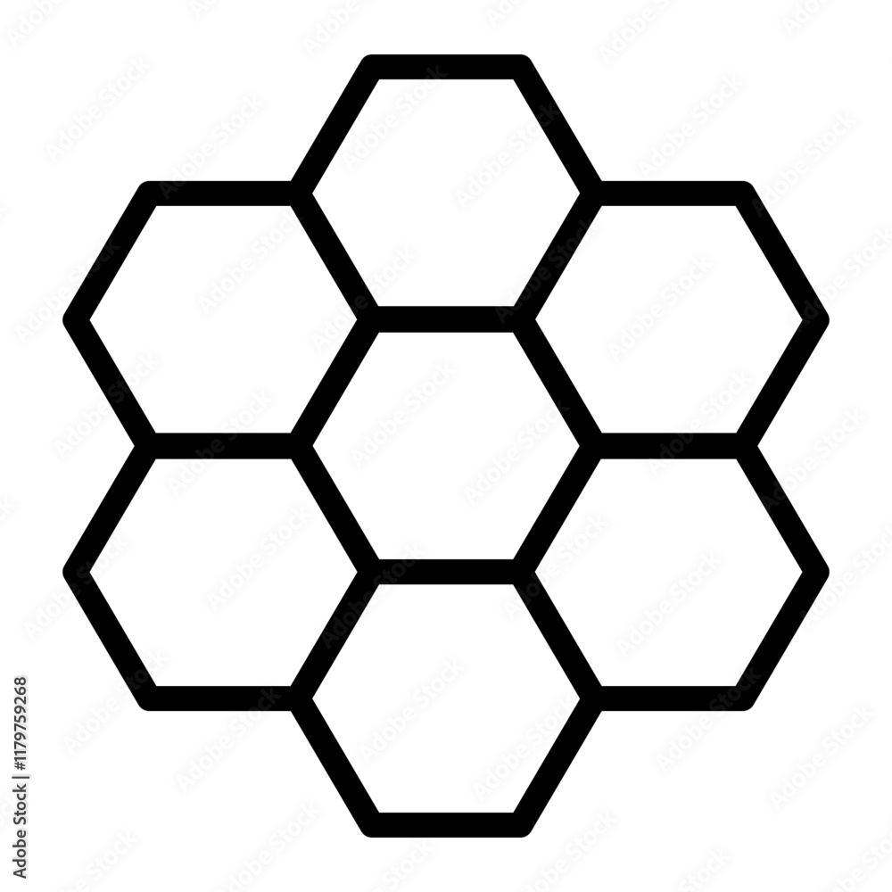 Hive Vector Line Icon Design Hive Vector Line Icon Design