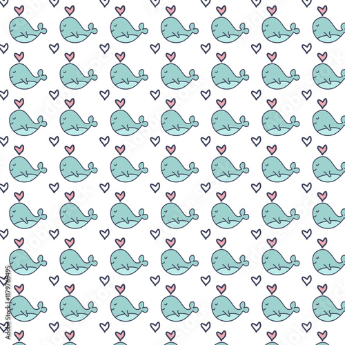 Fish pattern design with background