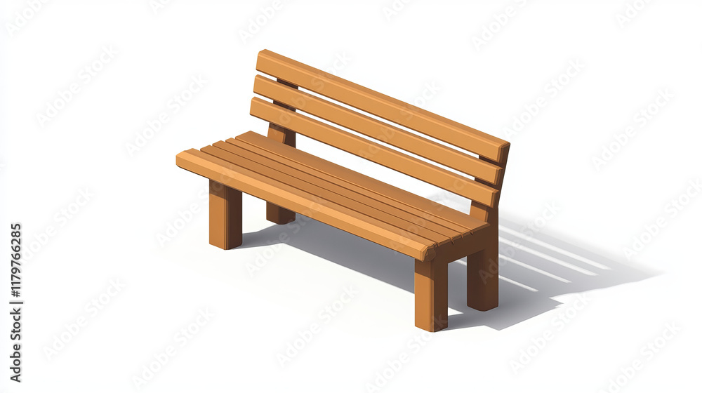 Set Abstract Isometric Collection 3D Wooden Bench Decoration City Elements Vector Design Style On White Background For Rest And Wait Set Abstract Isometric Collection 3D Wooden Bench Decoration City Elements Vector Design Style On White Background For Rest And Wait