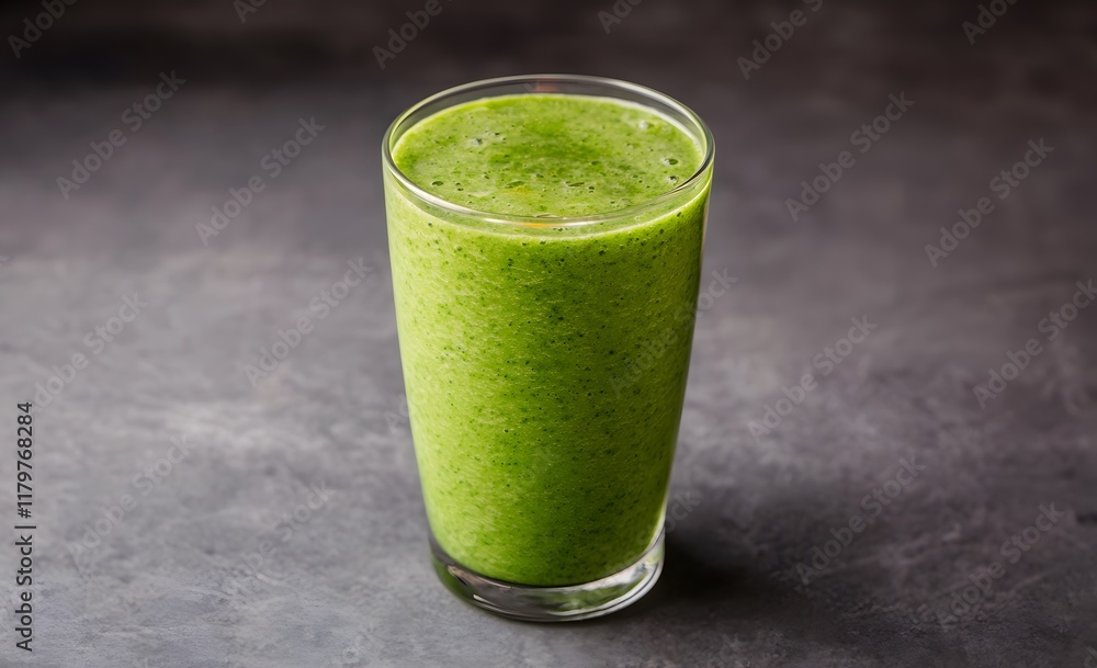 A vibrant green smoothie in a clear glass, showcasing its refreshing and nutritious qualities against a dark background. A vibrant green smoothie in a clear glass, showcasing its refreshing and nutritious qualities against a dark background.