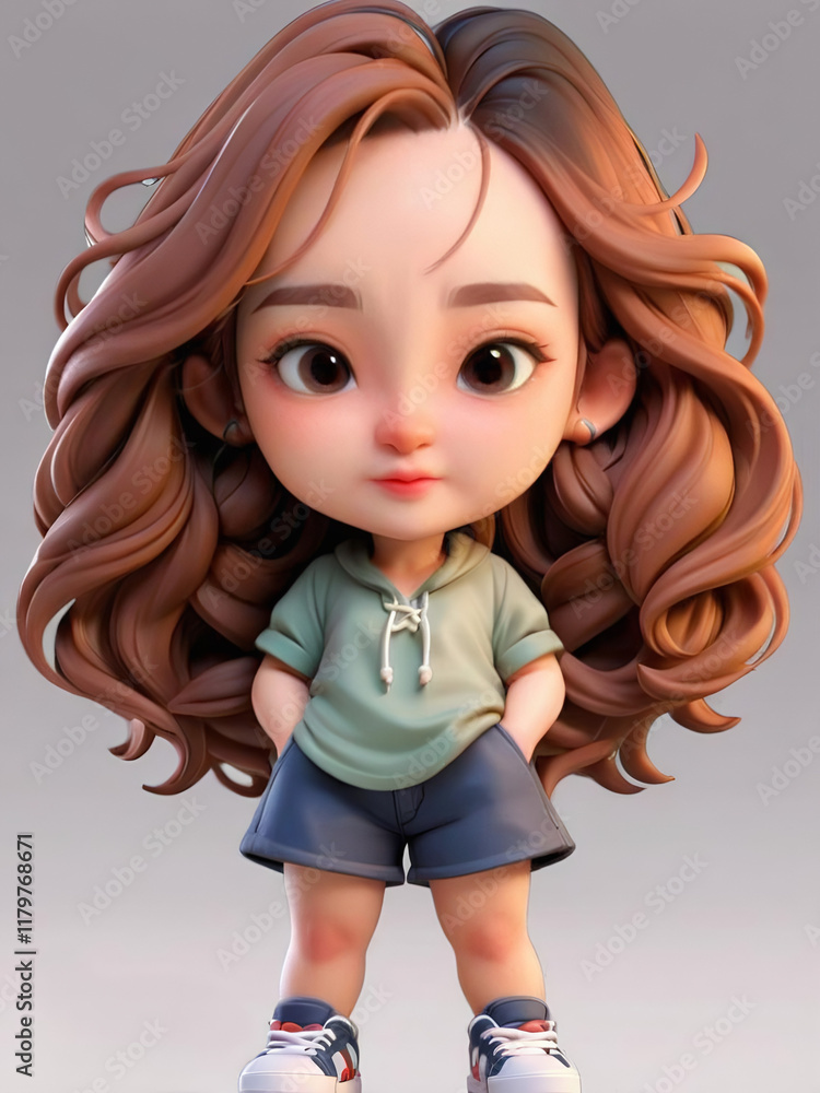 Asian freckled girl mini Asian freckled girl mini