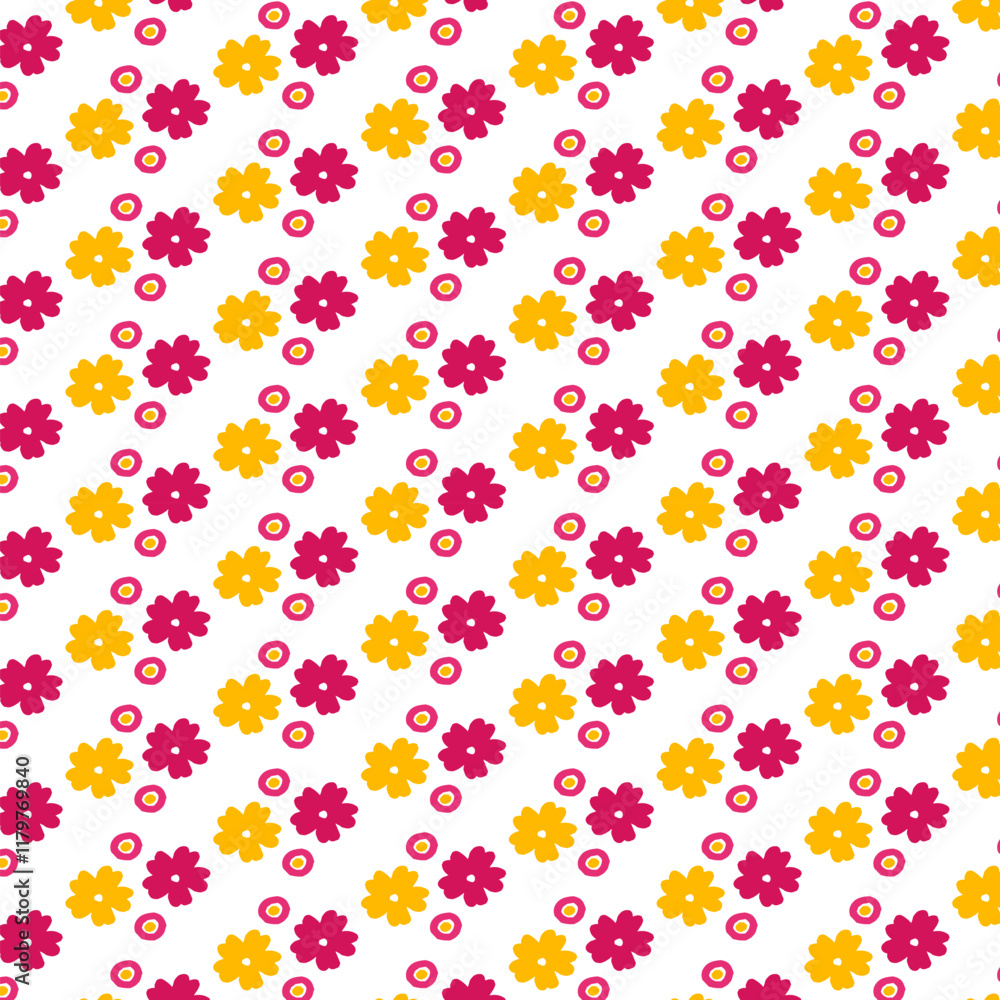 Flower pattern design with background Flower pattern design with background