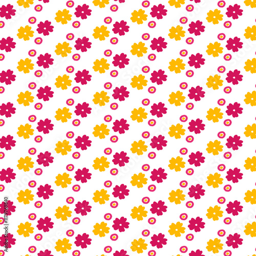 Flower pattern design with background