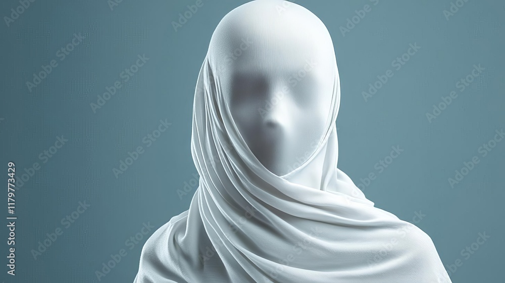 Draped Fabric Concealing a Form Draped Fabric Concealing a Form