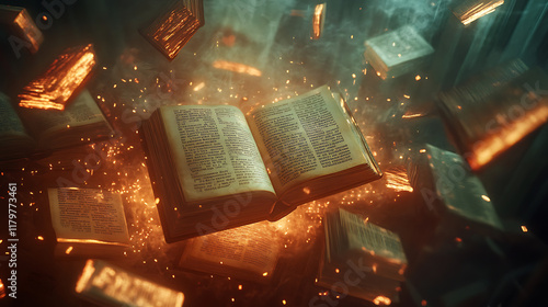 a magical book that reveals a mystery