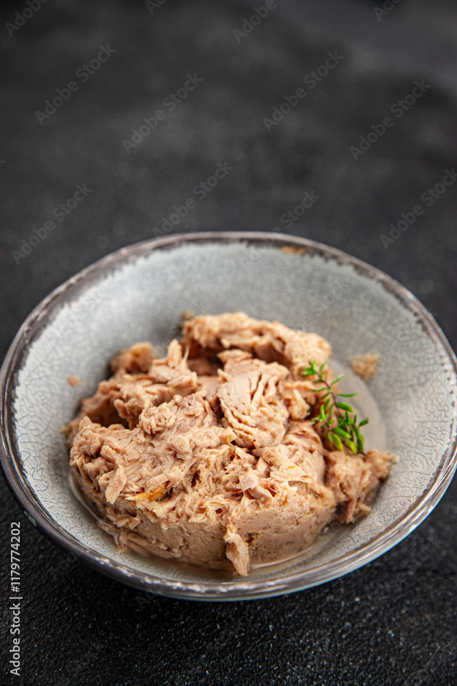 canned tuna fish seafood snack aperitif fresh tasty food dish delicious gourmet food pescetarian diet background on the table rustic food top view copy space vegetarian food canned tuna fish seafood snack aperitif fresh tasty food dish delicious gourmet food pescetarian diet background on the table rustic food top view copy space vegetarian food