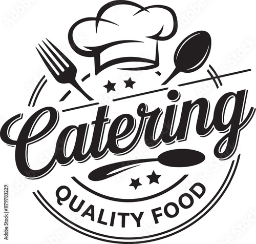 Vintage Catering Logo Design - Quality Food Emblem