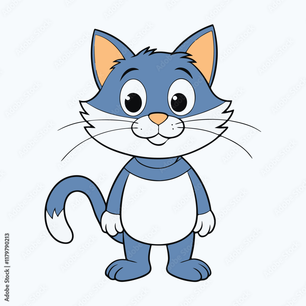 Obraz premium vector cat art free download.