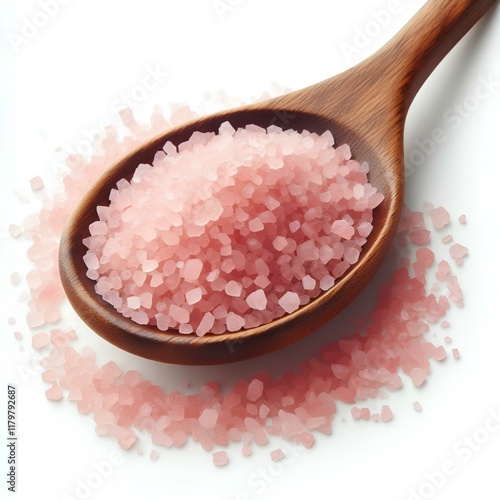 Pink salt, food seasoning salt, iodized salt photo