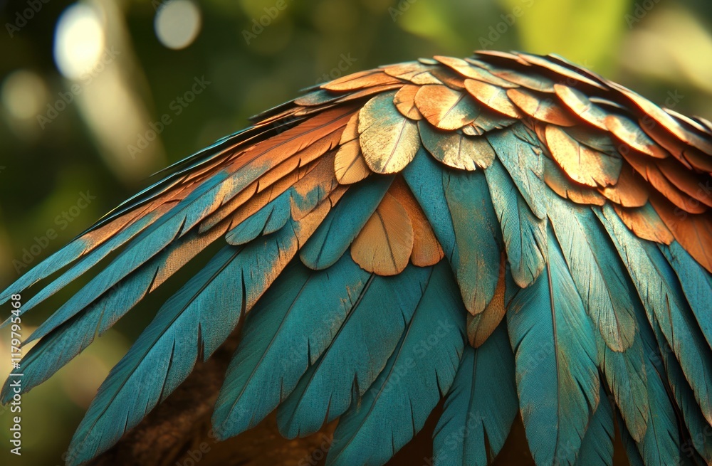 Fototapeta premium Iridescent Bird Feathers