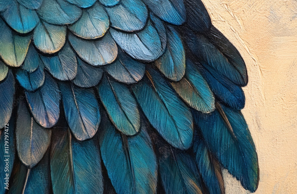 Fototapeta premium Iridescent Bird Feathers