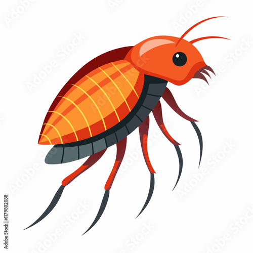 Unique Flea vector illustration