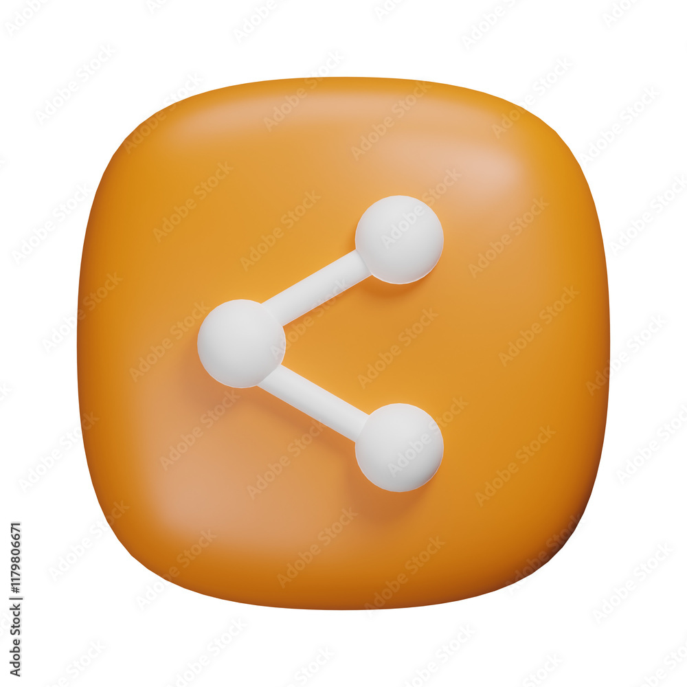 3d share icon 3d share icon