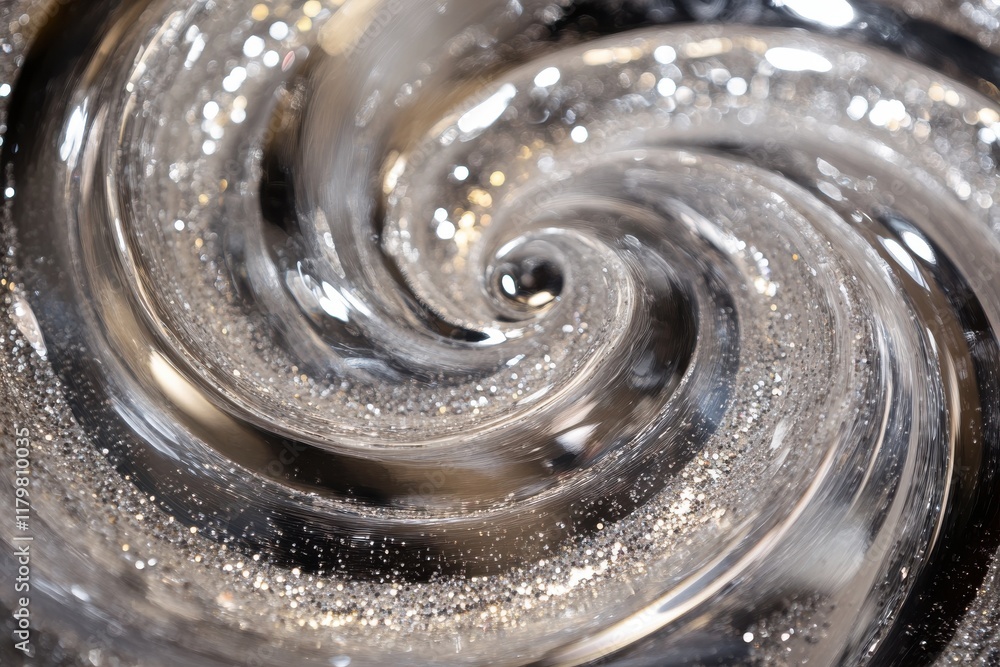 Silver Glitter shiny swirl. A glittering silver swirl adds sparkle and shine, perfect for any celebratory or festive visual. Silver Glitter shiny swirl. A glittering silver swirl adds sparkle and shine, perfect for any celebratory or festive visual.
