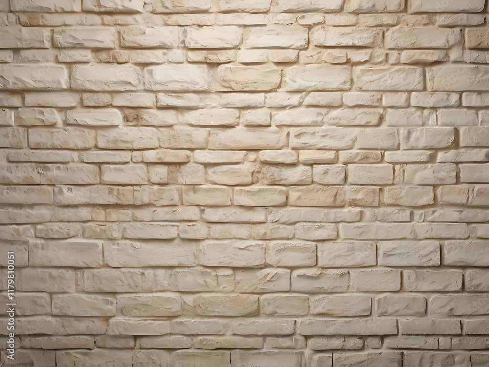 Fototapeta premium room with white brick building feature pattern vecto rectangle copy space white color block shape textured