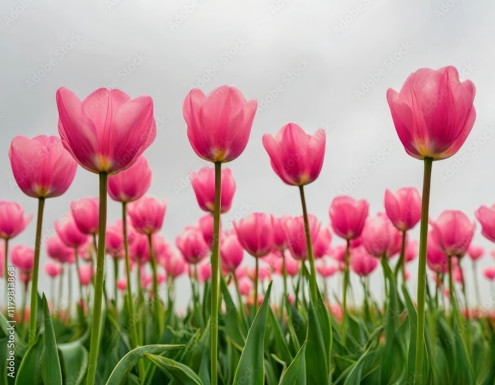 tulips on warm abstract gray background tulips on warm abstract gray background