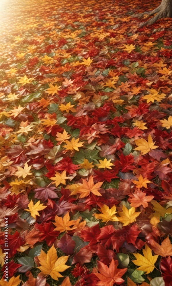 A vibrant carpet of autumn leaves, sun-dappled , leaves, brown, autumnal A vibrant carpet of autumn leaves, sun-dappled , leaves, brown, autumnal