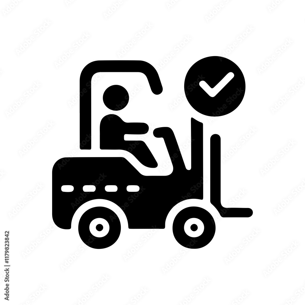 Forklift icon or forklift truck icon vector isolated. Best forklift icon for forklift symbol needs, warehousing, distribution processes and others Forklift icon or forklift truck icon vector isolated. Best forklift icon for forklift symbol needs, warehousing, distribution processes and others