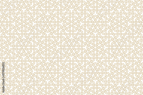 Seamless geometric pattern in authentic arabian style.