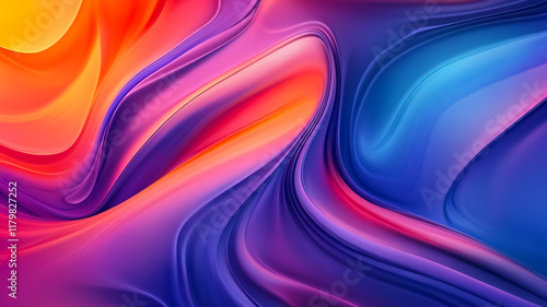A vibrant and flowing abstract background with colorful swirls and smooth gradients, creating a modern and artistic texture with dynamic movement.