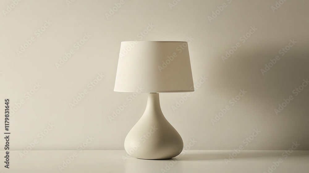 Elegant Minimalist Lamp on Neutral Background Elegant Minimalist Lamp on Neutral Background