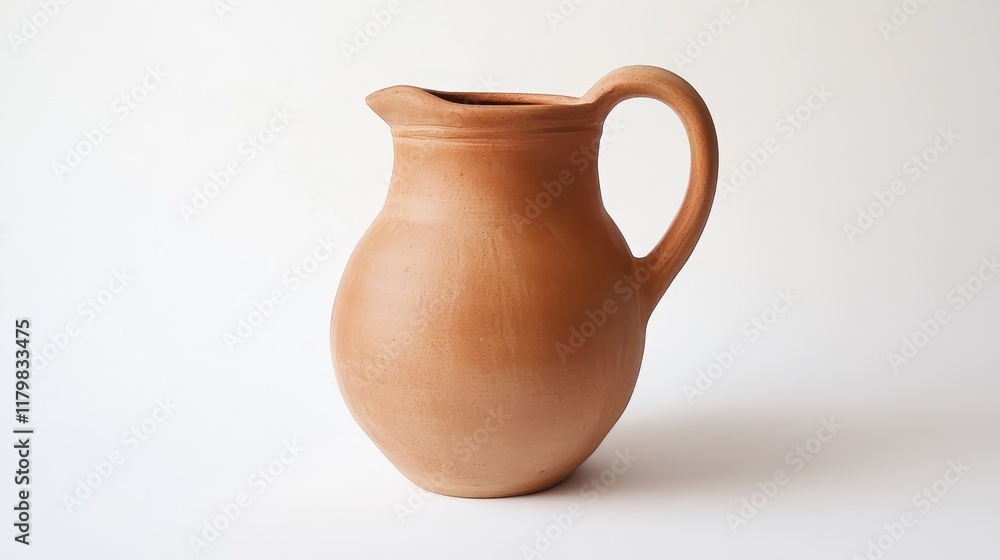Elegant Clay Pottery Pitcher with Smooth Finish Elegant Clay Pottery Pitcher with Smooth Finish