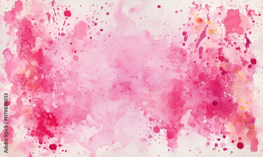 Vibrant Pink Watercolor Abstract Background with Splashes and Gradients, Ideal for Artistic Designs and Creative Projects Vibrant Pink Watercolor Abstract Background with Splashes and Gradients, Ideal for Artistic Designs and Creative Projects