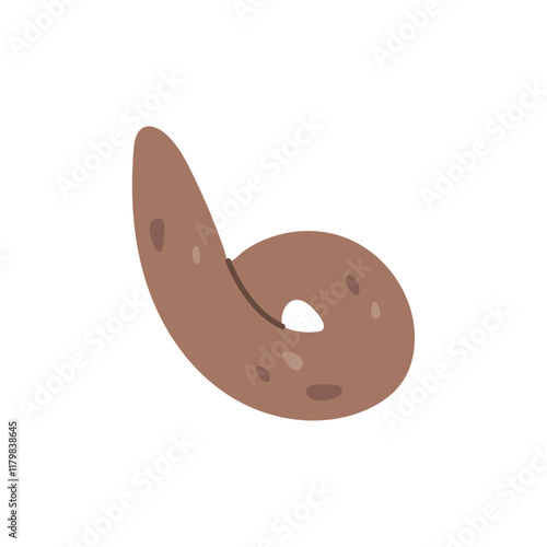 Poop excrement. Type of cat, dog or human poop. Vector illustrations (9)