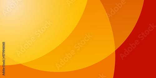 Abstract modern colorful gradient orange yellow curve background.