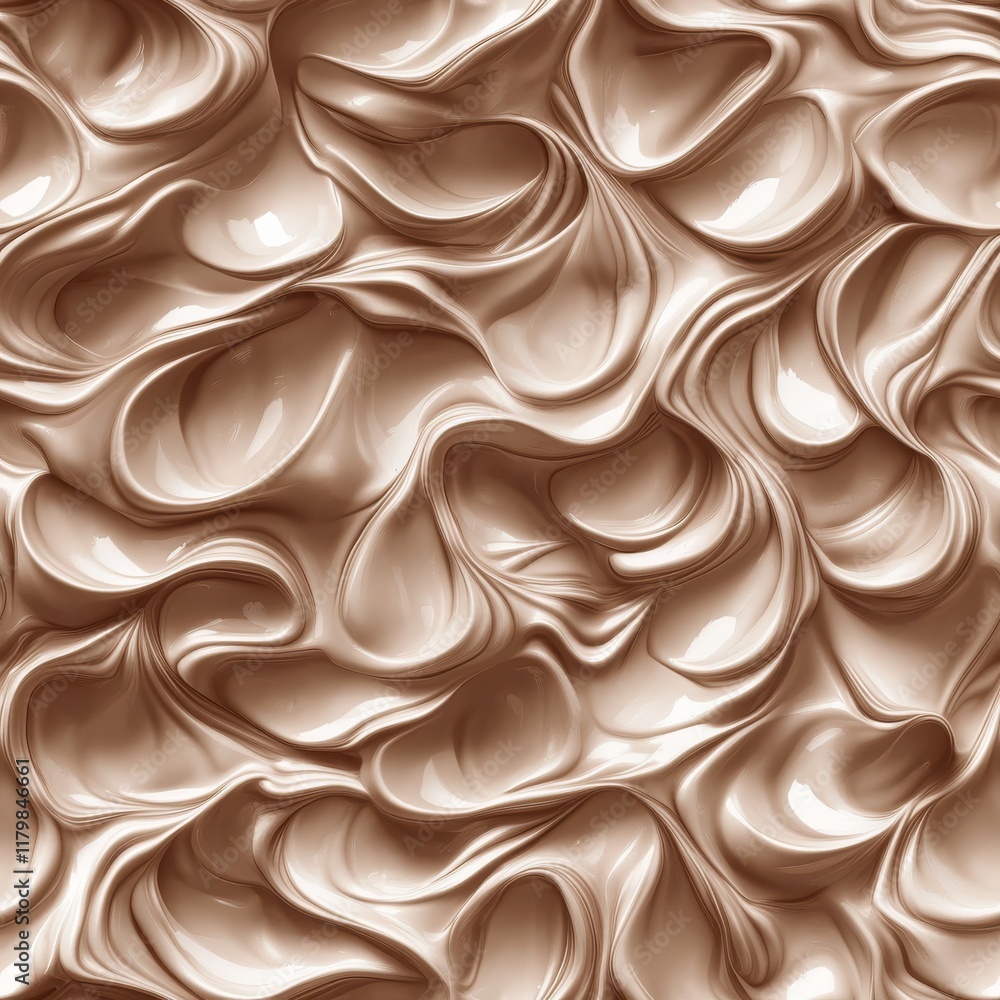 Fototapeta premium Enjoy the smooth Mocha Mousse, the 2025 Color of the Year, perfect for stunning backgrounds that inspire creativity in various designs and projects, ideal for your artistic endeavors