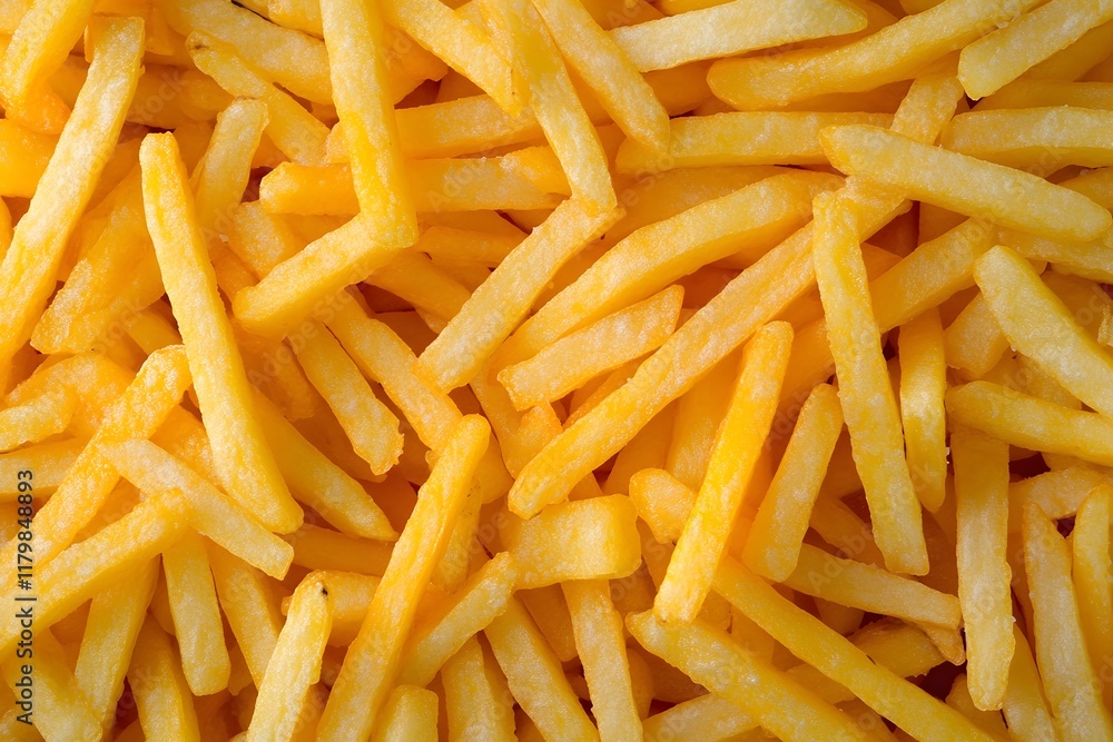 Golden Crispy French Fries Spread Out Over a Surface, Perfect for Fast Food Lovers, Snack Enthusiasts, and Culinary Presentations in Photos or Advertisements Golden Crispy French Fries Spread Out Over a Surface, Perfect for Fast Food Lovers, Snack Enthusiasts, and Culinary Presentations in Photos or Advertisements