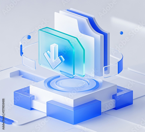 다운로드 일러스트 아이콘 이미지 Download Illustration Icon Image