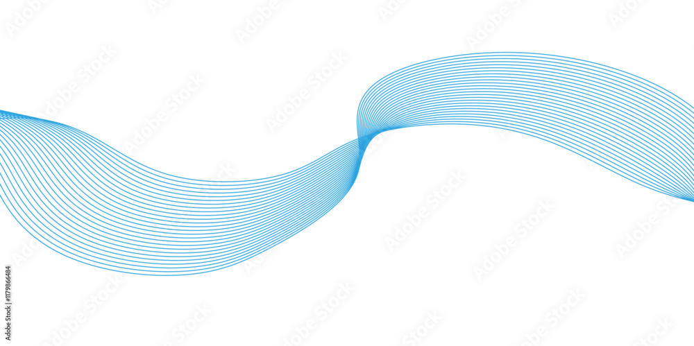 Fototapeta premium Abstract wave line for banner, wallpaper background with wave design.