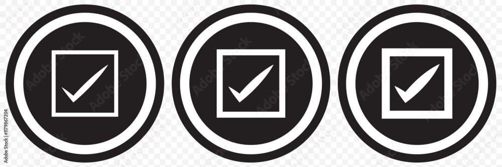 Check mark icon. Black check mark icon. Check mark vector icon. Checkmark Illustration. Vector symbols set ,Black checkmark isolated on transparent background. eps 10. Check mark icon. Black check mark icon. Check mark vector icon. Checkmark Illustration. Vector symbols set ,Black checkmark isolated on transparent background. eps 10.