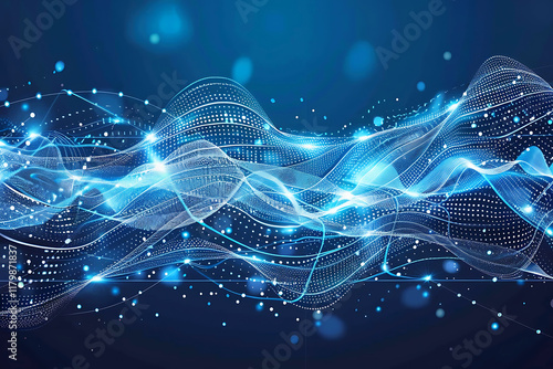 Wallpaper Mural Beautiful wavy colorful abstract background Torontodigital.ca