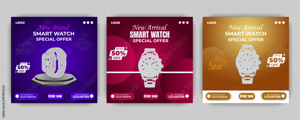 Flat design of black template Flat design of black template
