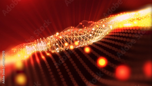 Abstraction of virtual waves that excite the imagination, immersing the mind in a unique creative atmosphere.
